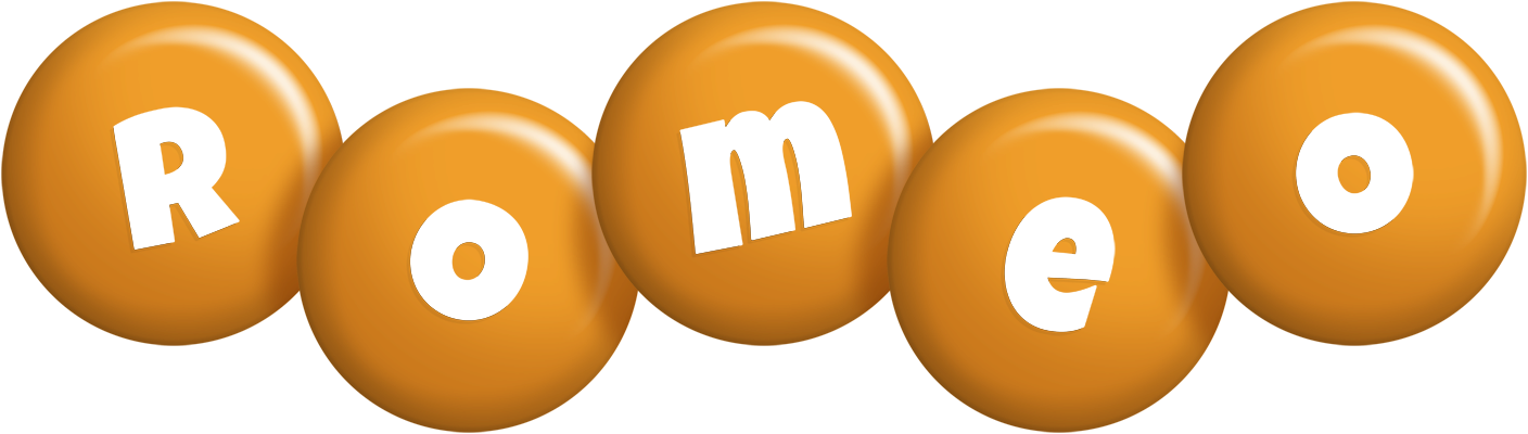 Romeo candy-orange logo
