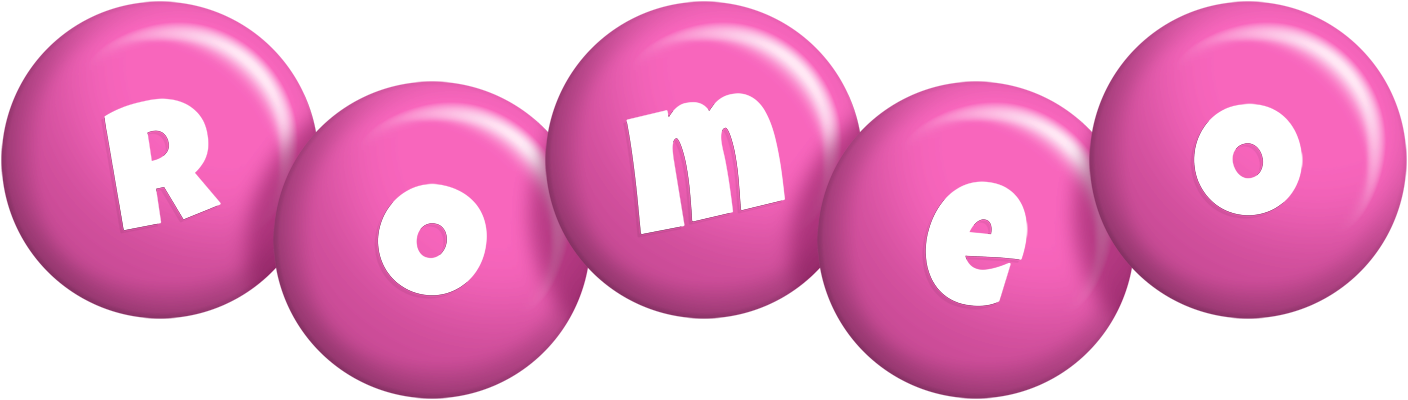 Romeo candy-pink logo