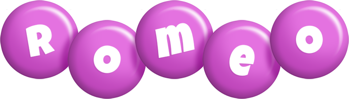 Romeo candy-purple logo