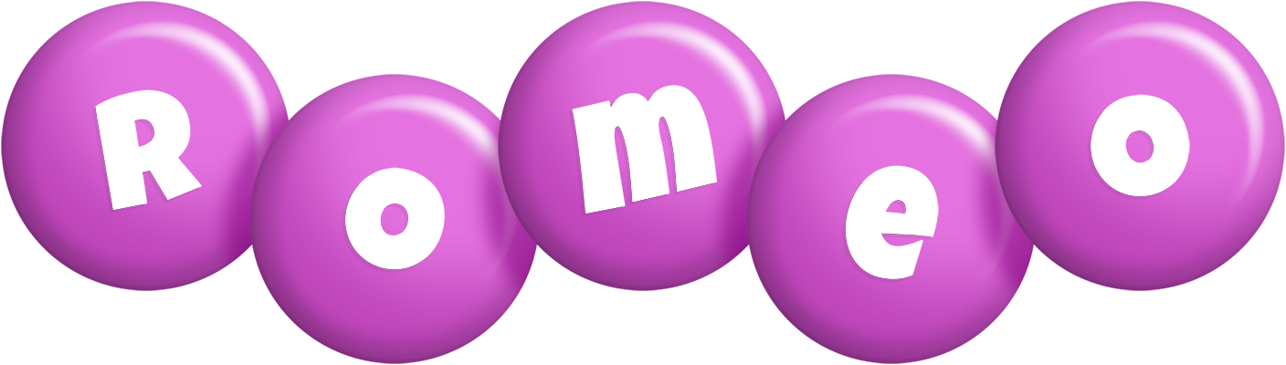 Romeo candy-purple logo