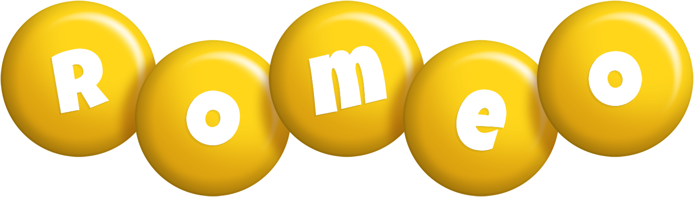 Romeo candy-yellow logo