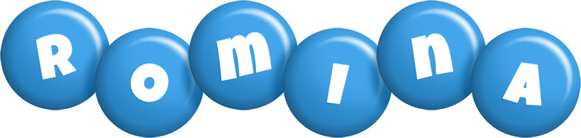 Romina candy-blue logo