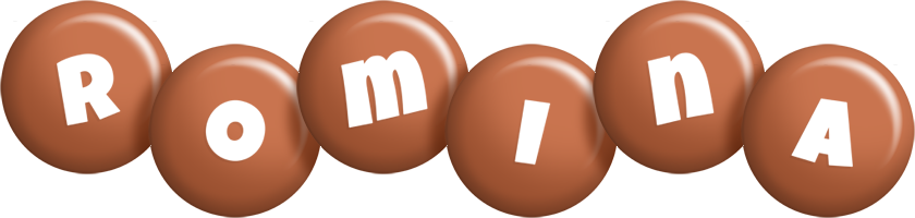 Romina candy-brown logo