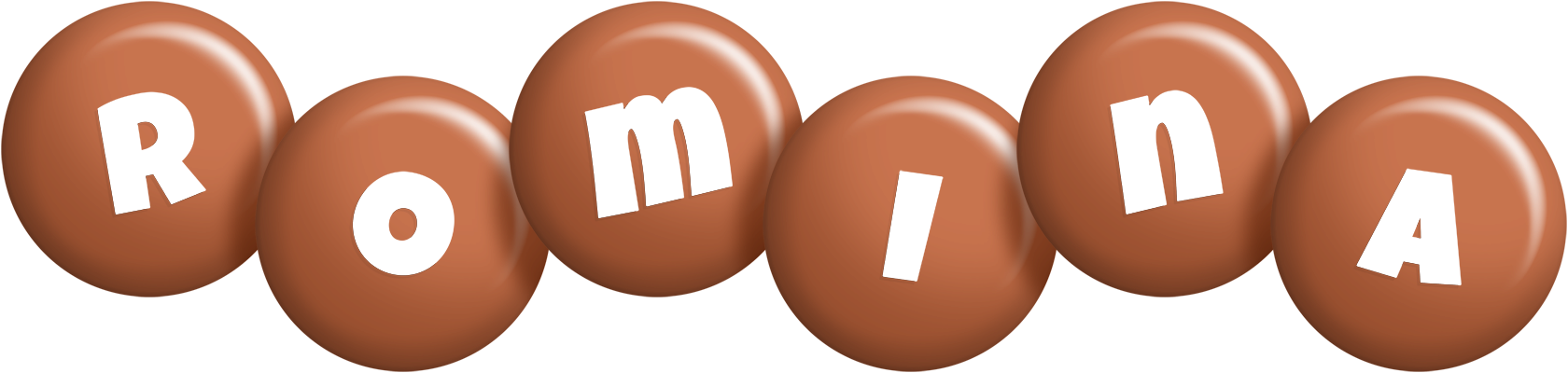 Romina candy-brown logo