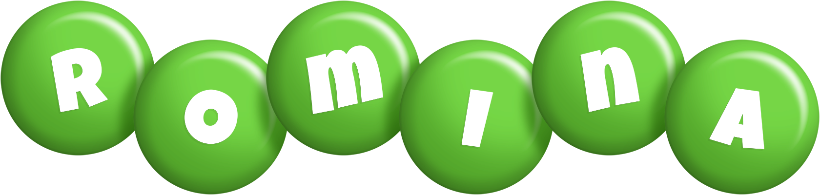 Romina candy-green logo