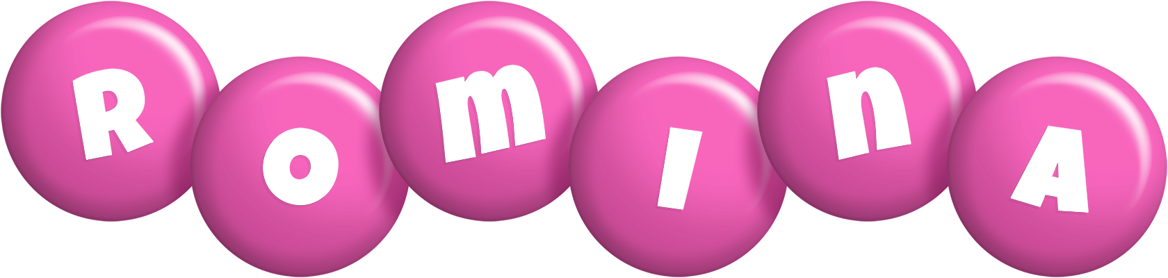 Romina candy-pink logo