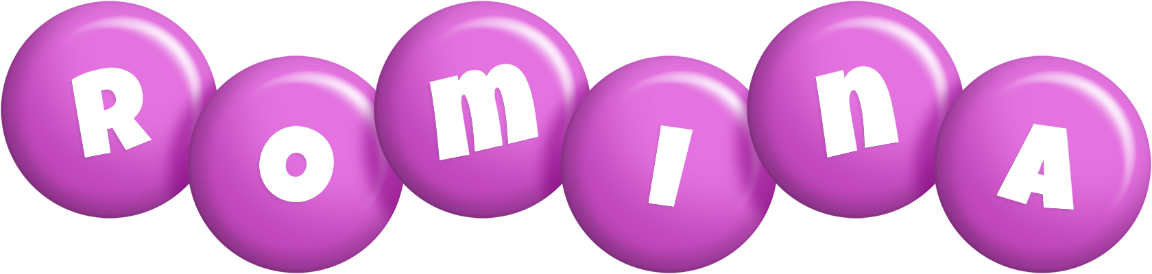 Romina candy-purple logo