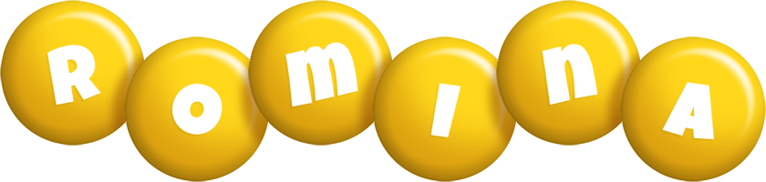 Romina candy-yellow logo