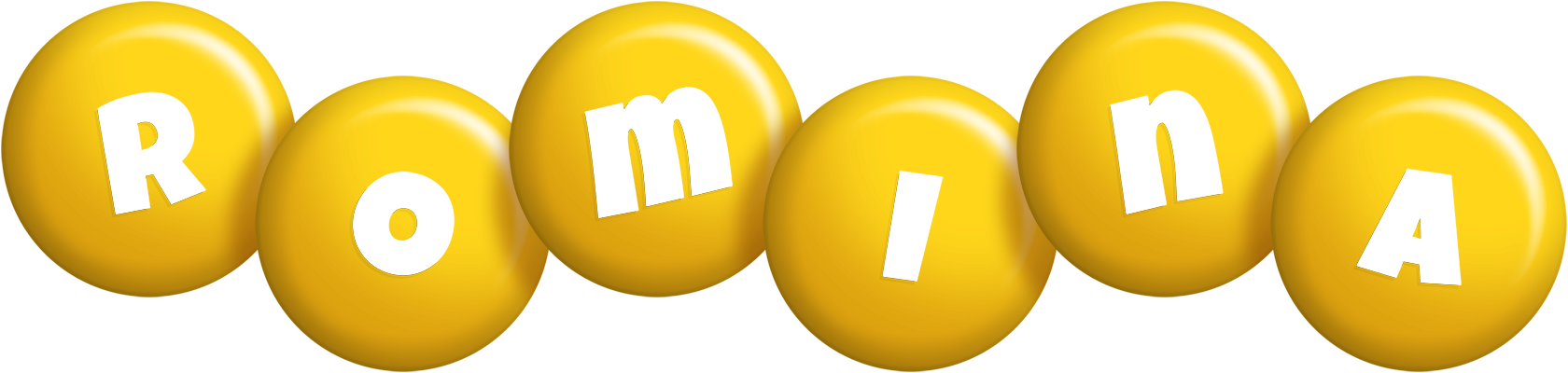 Romina candy-yellow logo