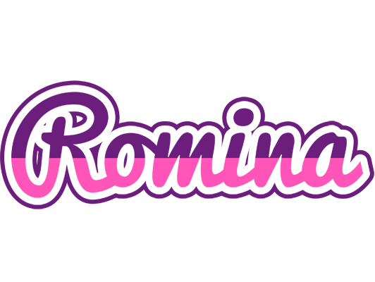 Romina cheerful logo