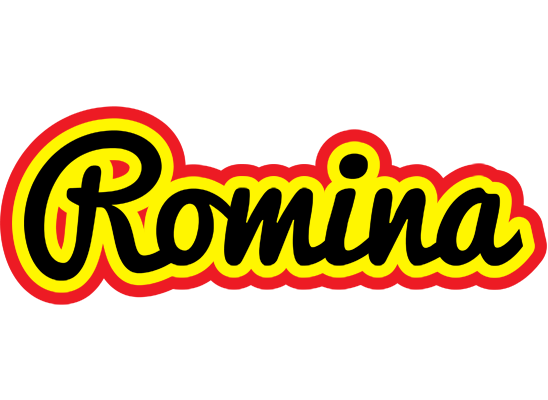 Romina flaming logo