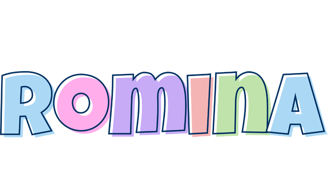 Romina pastel logo