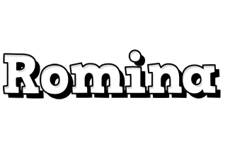 Romina snowing logo
