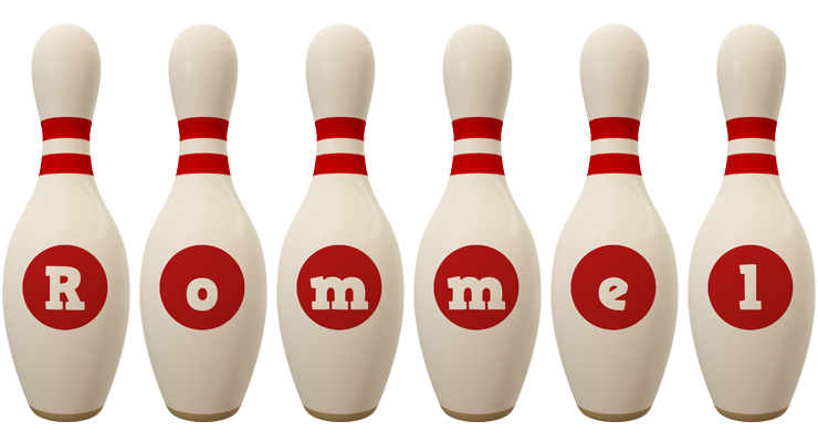 Rommel bowling-pin logo