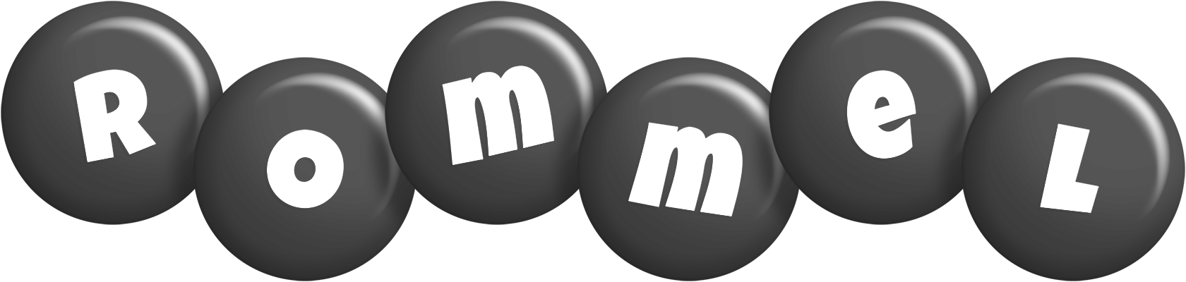 Rommel candy-black logo