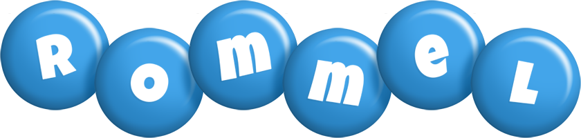 Rommel candy-blue logo