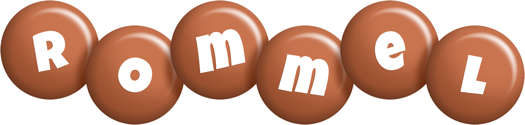 Rommel candy-brown logo