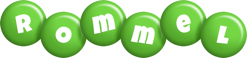 Rommel candy-green logo