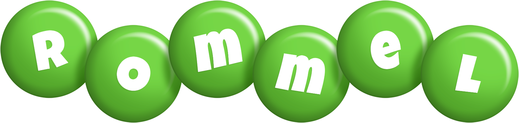 Rommel candy-green logo