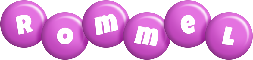 Rommel candy-purple logo