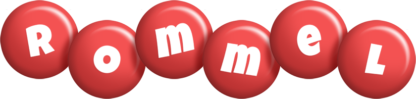 Rommel candy-red logo
