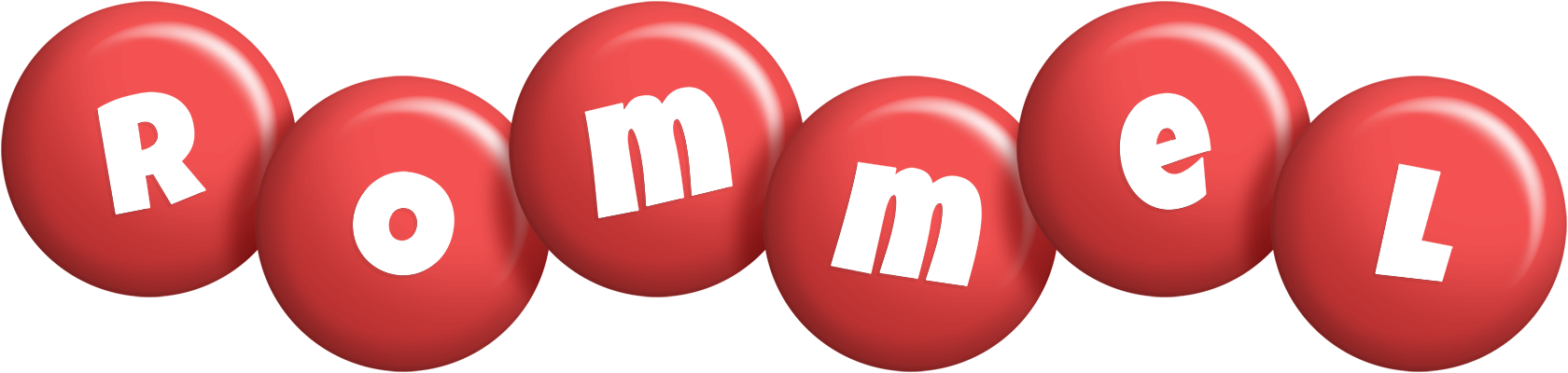 Rommel candy-red logo