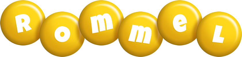 Rommel candy-yellow logo