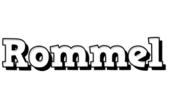 Rommel snowing logo