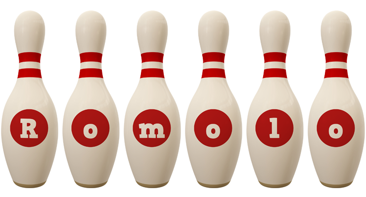 Romolo bowling-pin logo