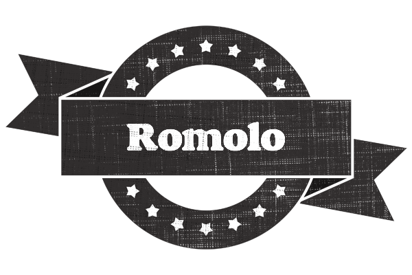 Romolo grunge logo