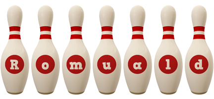 Romuald bowling-pin logo