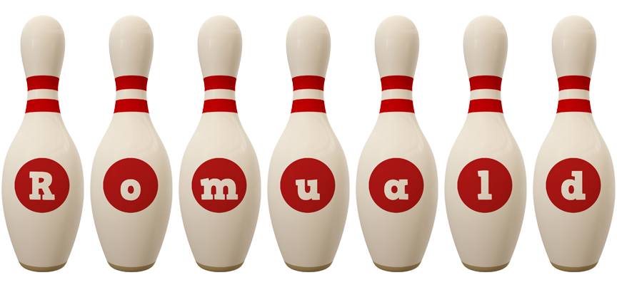 Romuald bowling-pin logo