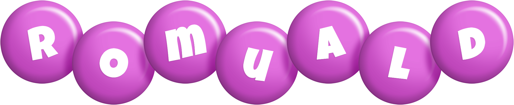 Romuald candy-purple logo