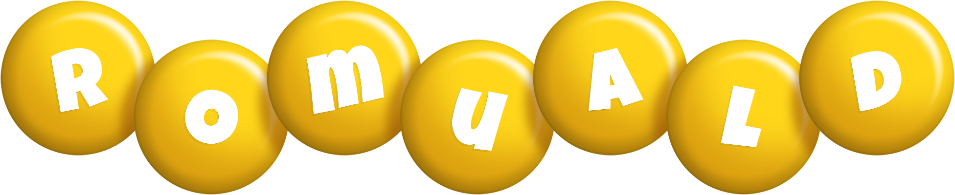 Romuald candy-yellow logo
