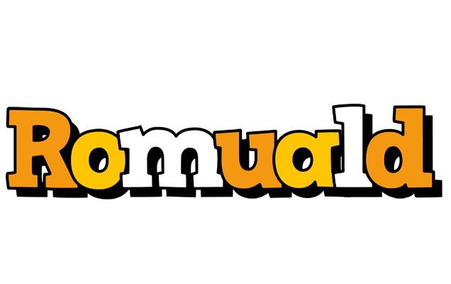 Romuald cartoon logo