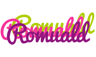 Romuald flowers logo