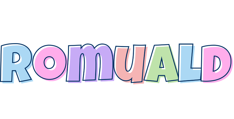 Romuald pastel logo