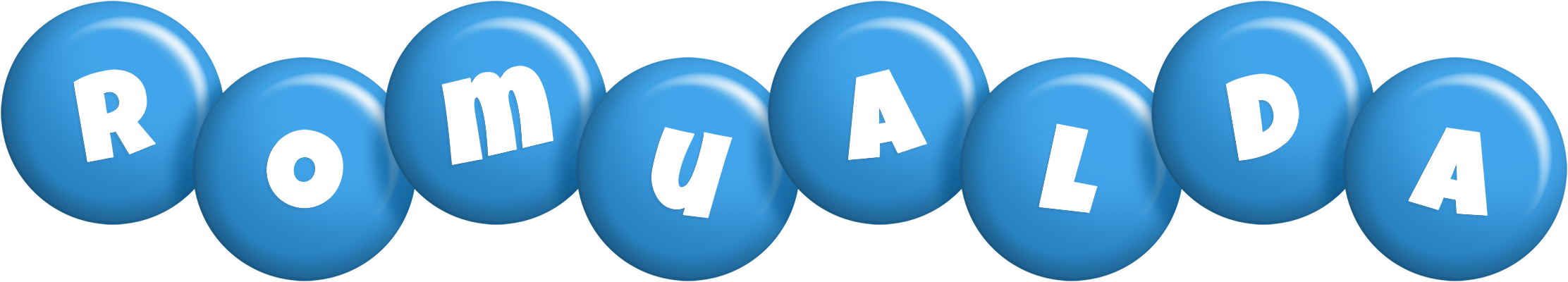 Romualda candy-blue logo