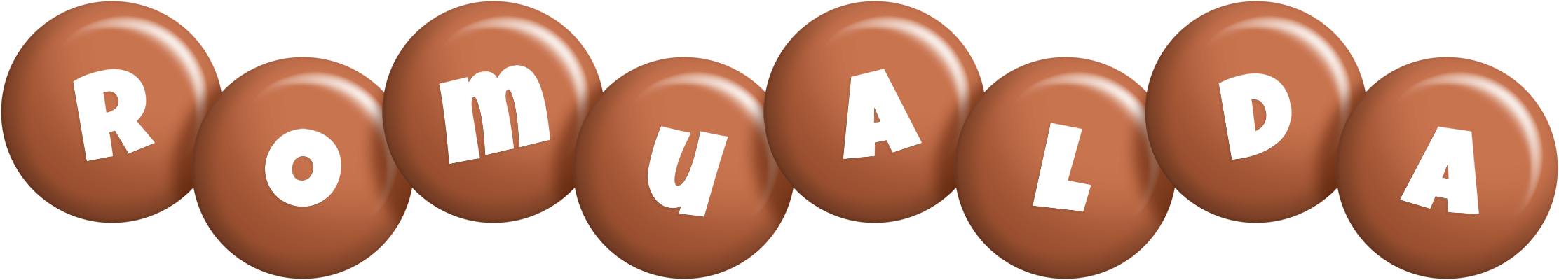 Romualda candy-brown logo