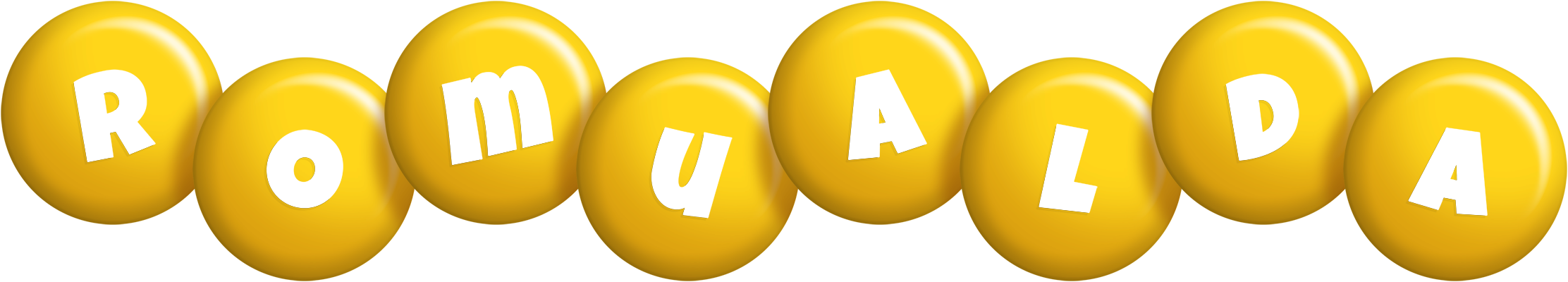 Romualda candy-yellow logo