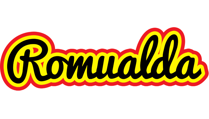 Romualda flaming logo