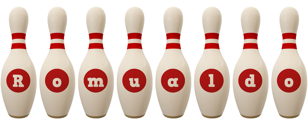 Romualdo bowling-pin logo