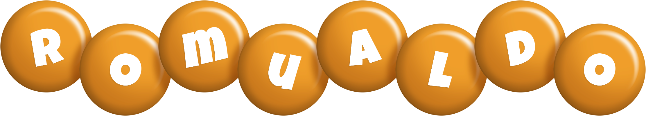 Romualdo candy-orange logo
