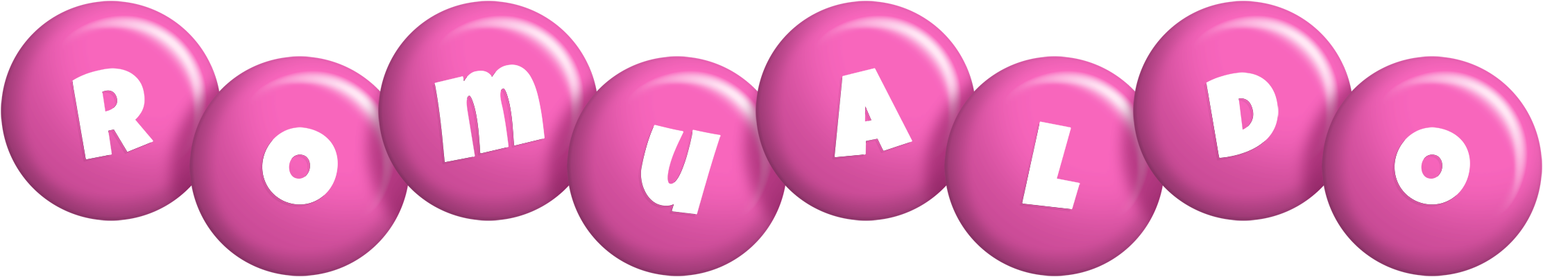Romualdo candy-pink logo