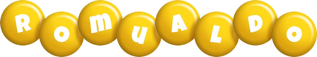 Romualdo candy-yellow logo