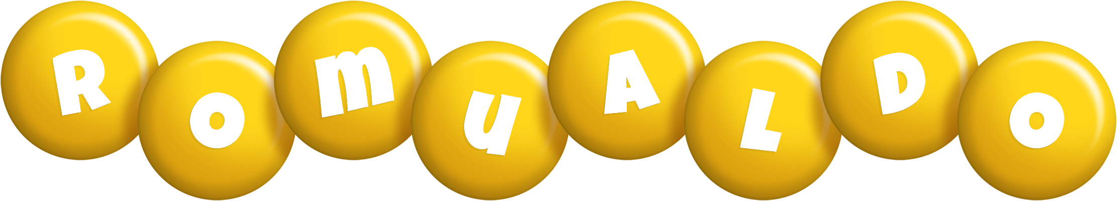 Romualdo candy-yellow logo