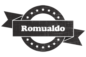 Romualdo grunge logo