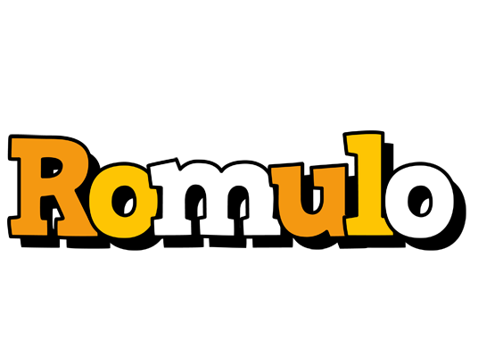 Romulo cartoon logo