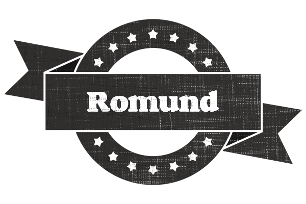 Romund grunge logo