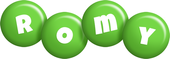 Romy candy-green logo